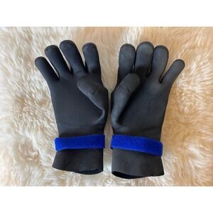 Glacier Glove Neoprene Fishing Gloves Mens Medium Black Blue Waterproof Grip